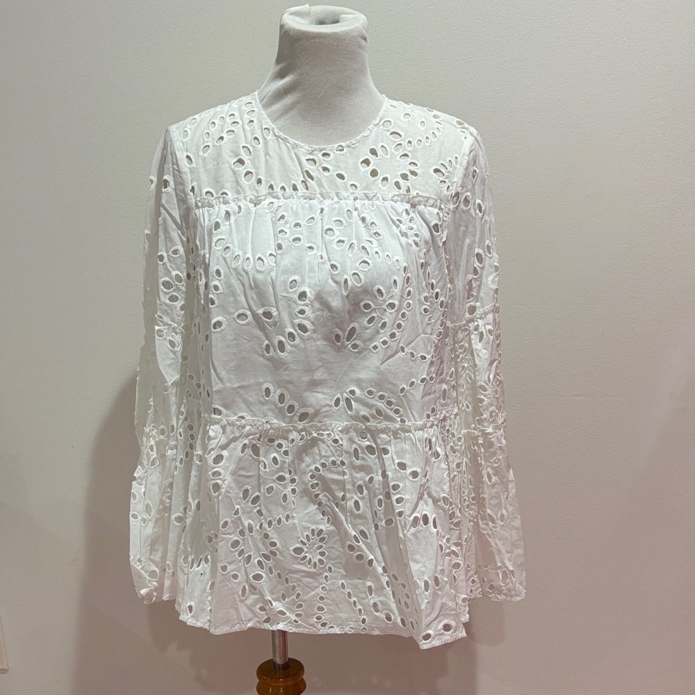 Tuckernuck White Eyelet Blouse